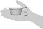 Winco Commercial-Grade Plastic Ramekin/Dipping Sauce Cup, Fluted, 4 Ounce, Bone (12 Pack)