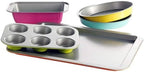 For Color Splash Lyneham 5-Piece Carbon Steel Bakeware Set