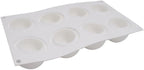 Baking Accessories And Tools Silicone Chocolate Mold Silicon Ball Cake Moulds 3D Half Sphere Candy Truffle Baking Tray (Round D_11.88 X6.96 X1.96inch)