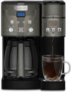 Cuisinart Coffee Maker,12 Cup with 3 Single-Size Brewers, 6, 8, 12 oz, Black/Stainless Steel, SS-15BKSP1