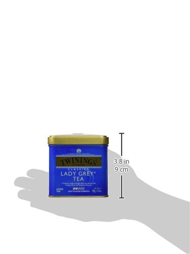 Twinings Lady Grey Loose Black Tea, 3.53 Ounce Tins (Pack of 1), Lemon & Orange Peel, Caffeinated, Enjoy Hot or Iced