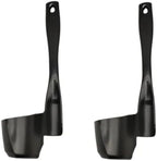 1pcs/2pcs/4pcs Rotating Spatula compatible with Thermomix TM6/TM31/TM5 Portioning Food Processor Kitchen Accessories Cooking Tool (type B black 2pcs)