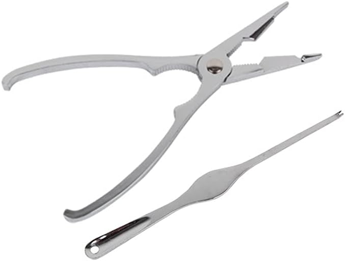 WOIWO 2 Pieces/Set Zinc Alloy Seafood Tools Set Crab Shrimp Tools Lobster Claws Clamp Clamp Kitchen Tools