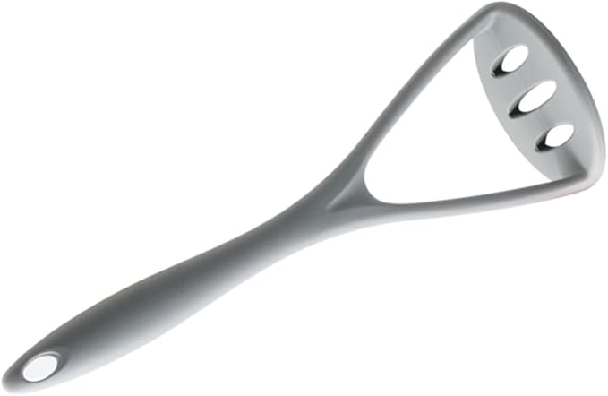 UPKOCH Silicone Potato Masher Heavy Duty Non-Scratch Kitchen Tool for Mashing Potatoes Fruits and Vegetables with Soft Grip Dishwasher Safe 10.4 Inch