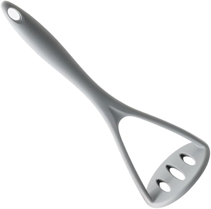 UPKOCH Silicone Potato Masher Heavy Duty Non-Scratch Kitchen Tool for Mashing Potatoes Fruits and Vegetables with Soft Grip Dishwasher Safe 10.4 Inch