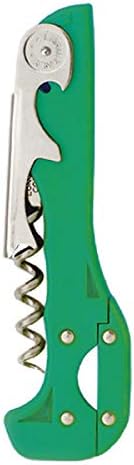 Boomerang Two-Step Corkscrew Wine Opener with Built-In Foil Cutter and Bottle Opener - Apple Green