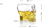 Kitchen & Dining Entertaining Glassware Drinkware Old Fashioned Glasses Skull Cup for Serving Scotch Whiskey Mixed Drinks (4)