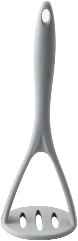 UPKOCH Silicone Potato Masher Heavy Duty Non-Scratch Kitchen Tool for Mashing Potatoes Fruits and Vegetables with Soft Grip Dishwasher Safe 10.4 Inch