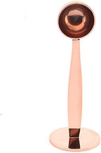 Coffee Scoops, 1 PC 15 ML (1 TPSP) Rose Gold 304 Stainless Steel Espresso Coffee Measuring Spoon 1 Tablespoon Measure Spoon with Pressed Bottom Fits Coffee Container for Ground Coffee Tea Salt