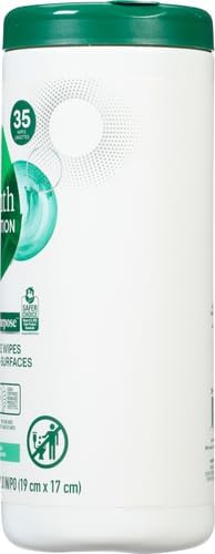 Seventh Generation Multi-Surface Cleaning Wipes, Garden Mint Scent, Cuts Grease & Grime, 35 Wipes