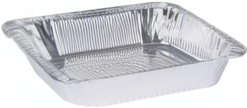 GUSTO [30 Count 9x13 Inch Aluminum Pans, Half Size Deep Steam Foil Pans - Table Pans for Baking, Cooking, Heating, Storing and Food Prepping - (Formerly Comfy Package)