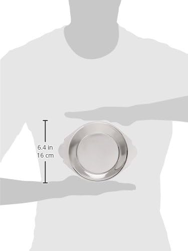 Royal Industries Round Au Gratin, Stainless Steel, 10 oz, Silver