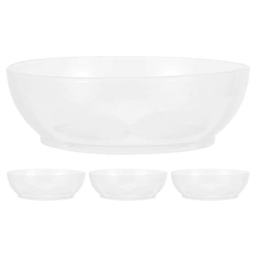 SHOWERORO 4pcs Kitchen Scale Tray Food Bowl with Scale Digital Measuring Bowl Weighing Bowl Weigh Boats Weighing Dish Food Weight Scale Electronic Scale Parts Scale Food Tray Plastic