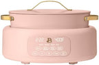 10-in-1 Electric Multi-Cooker, 6 Quart Programmable Cooking Pot with Digital Display, Nonstick Interior, One-Touch Controls, Multi-Function Kitchen Appliance (Rose)