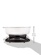 Weighmax W-2810-5KG-BLACK Digital Multifunction Kitchen and Food Scale with Bow, 11-Pound, Black
