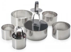 Danesco Tools & Gadget Food Stacking Set, 9 Pieces, Round, Stainless Steel