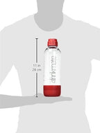 DrinkMate 1L Replacement Carbonation Bottles | Compatible with OmniFizz, LUX, and Spritzer | Royal Red, Pack of 2