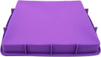Lmaray 11 x 9.5 Inch Purple Silicone Baking Pan, Safe, Durable, Easy Cleanup, Microwave and Oven Safe