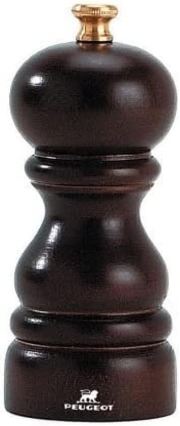 Peugeot Paris Classic Manual Pepper Mill - Adjustable Grinder - Beechwood, Chocolate, 5-Inch