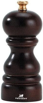 Peugeot Paris Classic Manual Pepper Mill - Adjustable Grinder - Beechwood, Chocolate, 5-Inch