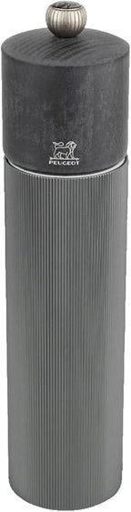 Manual Pepper Mill in Aluminium and Wood, Carbon, 8,66in