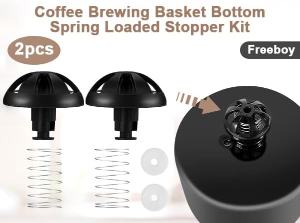 Coffee Maker Brew Basket Water Stop Valve Kit for Hamilton Beach Coffee Basket Mr. Coffee Replacement Parts 990117900 990237500 Coffee Machine Accessories-2PCS
