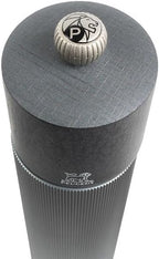 Manual Pepper Mill in Aluminium and Wood, Carbon, 8,66in
