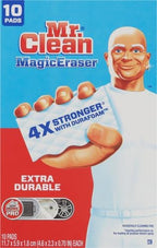 Mr. Clean Magic Eraser, Extra Durable | Multi Purpose Cleaner | 10 Count, Pack of 4