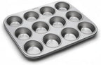 Fox Run Muffin and Cupcake Pan, 12 Standard Cup Stainless Steel Muffin Pan