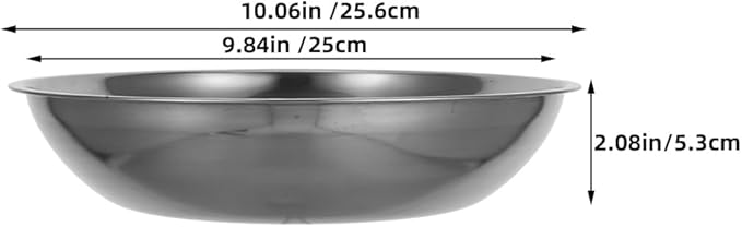 STOBAZA Electronic Scale Tray Stainless Steel Weighing Dish 10.07X10.07X2.08In Food Scale Plate for Jewelry Lab Powder Liquid Accurate Measurement