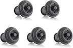 5Pcs Black Wine and Beverage Bottle Stoppers Silicone Sealed Wine Saver Pump Reusable Wine Corks Plug For Gift Bar Saver Stoppers With Strong Suction,Bar and Wine Tools
