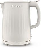 Cuisinart Soho 1-Liter Double Wall Electric Hot Water Kettle, Tea Kettle with Stainless Steel Interior, One Touch Operation to Boil Water for Tea, Hot Cocoa, or Instant Oatmeal, CK-10TR, Truffle