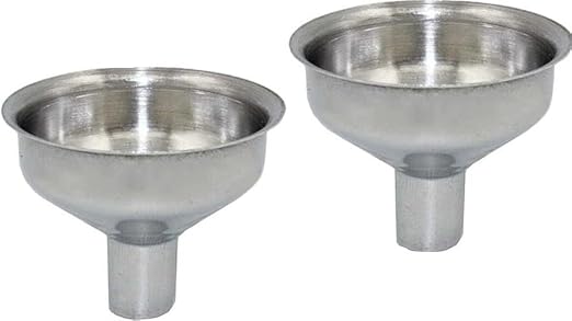 2Pcs Stainless Steel Strainer Funnel Hip Flasks Pot Wine Filler for Transferring of Liquid, Dry Ingredients and Powder Useful and Deft Kitchen and Dining Tools, Funnels, Specialty Tools and Gadgets