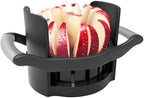 OOKUU Apple Slicer and Corer, [Large Size] 16-Blade Heavy Duty Apple Cutter with Base, [Upgraded] Cut Apples All The Way Through, Stainless Steel Ultra-Sharp Blade