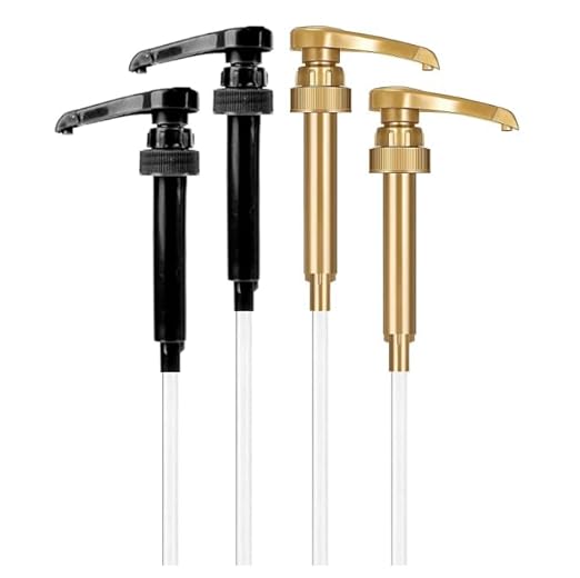 4 Pack Coffee Syrup Pump, Compatible with Torani, DaVinci, Jordans Skinny Syrups - Torani Syrup Pump Dispenser Fits 25.4 Oz/750Ml Bottles, For Coffee Flavoring Syrups, Teas, Snow Cones, Smoothies