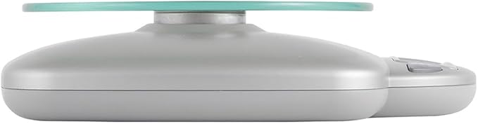 Taylor 11LB Capacity Digital Glass Top Kitchen Scale with LCD Display, Weight in Grams and Ounces for Baking, Cooking, and Meal Prep, Silver