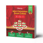 Mini Christmas Drum Cakes STEM Baking Kit for Kids Holiday Educational Cooking Activity Set with Ingredients, Tools & Step-by-Step Guide Fun Hands-On Learning, Christmas Treats & Creative STEM Project