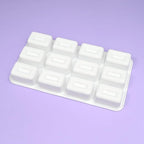 mostsom Silicone Molds Mousse Mold 12 Cavity 3D Rectangle Shape Chocolate Truffle Mousse Cake Dessert Mold DIY Baking Moulds (F Small Rectangle)