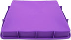 Lmaray 11 x 9.5 Inch Purple Silicone Baking Pan, Safe, Durable, Easy Cleanup, Microwave and Oven Safe, 2 Pieces
