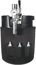 Gloria 7L (1.8 Gal) Mini Keg, Pressurized Keg for Drinks, with Tap System, Co2 Regulated, Stainless Steel