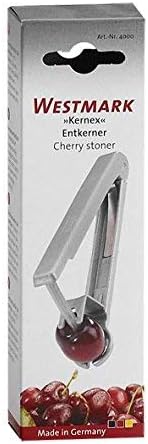 Westmark Cherry Pitter Tool “Kernex” - Heavy-Duty Cast Aluminum Pit Remover & Olive Pitter, German Ergonomic Seed Remover