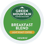 Green Mountain Breakfast Blend Light Roast Coffee K Cups, 100 Count