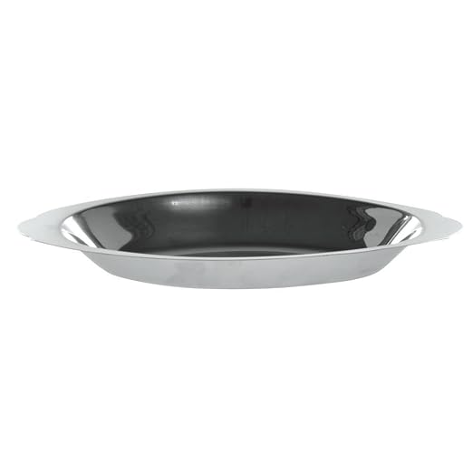 HUBERT 15 oz Au Gratin Dish Oval Stainless Steel