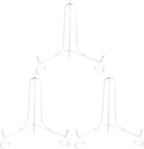 LIONWEI LIONWELI 8 Inch White Iron Plate Stand Holder Easel Display Stand for Plate?Picture?Photo and More,3 pcs.
