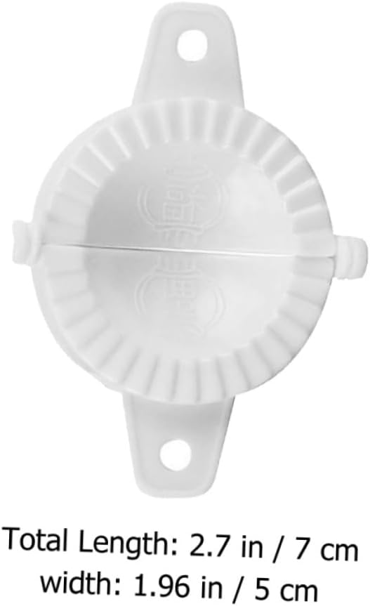 SHINEOFI 20pcs Dumpling Molds and Hand Tool Set 7cm Diameter Manual Chinese Dumplings Maker with Fu Character Embosser Cooking Gadget
