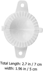 SHINEOFI 20pcs Dumpling Molds and Hand Tool Set 7cm Diameter Manual Chinese Dumplings Maker with Fu Character Embosser Cooking Gadget
