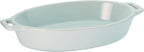 Staub Oval Dish, White, 9.1 inches (23 cm), Ceramic Au Gratin Dish, Oven and Microwave Safe