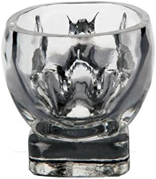 Tvoip 2PCS Kitchen & Dining Entertaining Glassware Drinkware Old Fashioned Glasses Skull Cup for Serving Scotch Whiskey Mixed Drinks (2)
