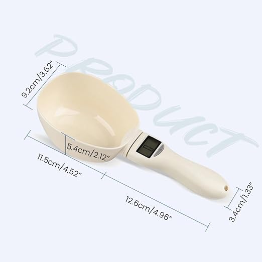 Digital Measuring Spoon Scale, Accurate Electronic Measuring Spoon with Conversion, Household Digital Measure Cup Scale with LED Display, Kitchen Food Scale Scoop for Weighing Baking Cooking (1)