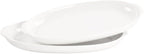 11 x 7 Inch Oval Au Gratin Baking Dishes, Set of 2, Porcelain Baking pan Oven Safe, Roasting Lasagna Pans, for Casserole Dish, Pie Plate, Baking, scalloped, potatoes, shepherds pie